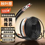 秋叶原（CHOSEAL）话筒线 双芯咪线 音频工程线卡侬线 专业麦克风导线 发烧级带屏蔽 100米 QS2802T100S