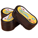 标奇 鞋蜡海绵擦鞋油 无色黑色棕色通用 擦鞋刷皮鞋油皮具皮革护理剂 3个装