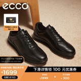 爱步（ECCO）商务休闲鞋 男士休闲皮鞋男鞋牛皮休闲运动鞋子正装鞋 雅仕207124 黑色20712401001 41