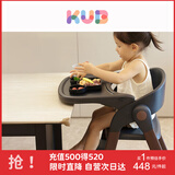 可优比（KUB）成长餐椅儿多功能吃饭餐椅宝宝餐椅儿童餐椅婴可折叠-胡桃木色