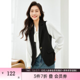梵希蔓马甲西装外套女外穿小坎肩2025年春秋装叠穿马夹 V8227 黑色 M