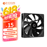 ID-COOLING(酷凛) 12CM机箱风扇 4PIN接口 PWM温控 黑色无光 适用240/360水冷 风冷散热器改装  XF-120-K