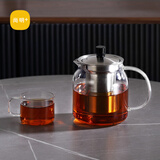 尚明耐热玻璃冲茶壶泡茶壶茶水分离过滤家用大容量泡茶器加厚茶具 单壶 700ml