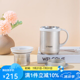 虎牌（TIGER）保温杯 办公型不锈钢真空杯茶滤网杯 水杯CWM-A035 350ml 金灰色NN 350ml