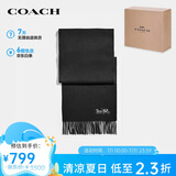 蔻驰（COACH）【品牌直供】女士围巾黑色羊绒F76393BLK