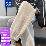 唐狮（TonLion）2024女束脚显瘦休闲侧拼卫裤WP 无绒款/冷麻灰/二批 M 