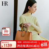 HR赫莲娜包包女包美拉德头层牛皮手提包女上班通勤提挎包生日礼物