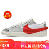 耐克NIKE男休闲鞋经典BLAZER LOW '77新年红运动鞋DQ8769-100灰白44