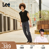 Lee【张凌赫代言】凉凉裤春夏726标准直脚轻薄黑灰色男牛仔裤潮流 黑灰色 34