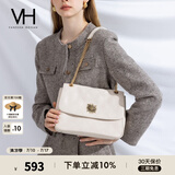 VANESSA HOGAN VH包包女包茵然软包2025夏季轻奢链条单肩斜挎包生日礼物送女友 米白大号（容量升级）