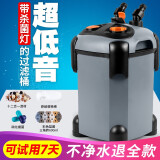 sobo松宝过滤桶鱼缸过滤器外置滤桶缸外过滤系统水族箱吸鱼屎净水器 SF-1000F +【基础滤材套餐】30%鱼友选择 过滤桶带杀菌灯