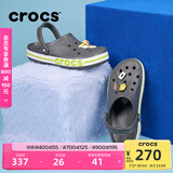 卡骆驰crocs洞洞鞋贝雅卡骆班轻便耐磨一脚蹬休闲鞋|205089 石板灰/青柠绿-0GX 40 (250mm)