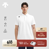 DESCENTE迪桑特TRAINING系列综训TOUGH男士速干短袖POLO衫夏季 WT-Bright White Tpg XL (180/100A)
