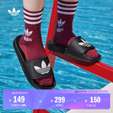 adidas ADILETTE休闲居家沙滩拖鞋男女阿迪达斯官方三叶草 一号黑/白 43