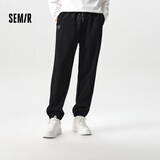 森马（Semir）【休闲裤福袋】春季百搭男女休闲裤运动风裤子 A款男裤-黑色【华夫格面料】 S