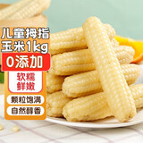 熙食甄谷 零0添加云南手拇指小玉米婴儿童甜糯黏玉米粒棒早餐代餐杂粮2斤
