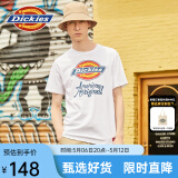 dickies 纯棉短袖T恤男 情侣男女同款 印花休闲百搭上衣7087 白色 XL