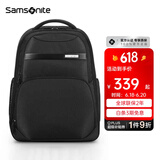 新秀丽（Samsonite）双肩包男士通勤商务背包15.6英寸电脑包大容量旅游出差\NU0 黑色-15.6英寸电脑