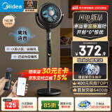 美的（Midea）【幸运草安睡Ultra】直流变频3D摇头空气循环扇/语音声控电风扇/家用静音落地扇/遥控抑菌净化风扇