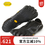 Vibram室内健身训练五指鞋男 赤足轻便室外运动跑步鞋健身训练休闲鞋五趾鞋KSOEVO 黑色 40