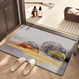 艾杰普浴室地垫卫生间防滑垫速干吸水地垫门口脚垫家用入户垫子40*60cm
