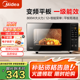 美的（Midea）家用变频微波炉 易清洁大平板底盘  智能菜单 20L小型迷你家用微波炉一级能效 易清洁内胆