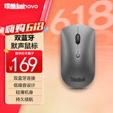 ThinkPad联想（ThinkBook）无线鼠标 双蓝牙5.0轻音鼠标 小巧便携超轻薄时尚人体工学设计 商务办公鼠标