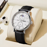 马克华菲（FAIRWHALE）手表男士初高中考试手表学生运动防水国表皮带腕表生日礼物5800