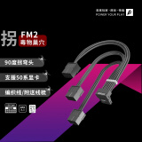 首席玩家（1st player）12V-2X6电源线ATX3编织定制线转接显卡模组线ATX3.1 5090 【90度角版】5080/70|3*8P 黑