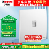 罗格朗（LEGRAND）开关插座 未莱陶瓷白色86型暗装面板 电脑信息插座（超五类）
