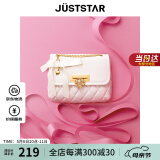 欧时纳（JUST STAR）包包女包2025新款轻奢侈斜挎包百搭小众高级ck风小方包生日礼物女