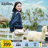 Kipling女款新款轻便时尚可爱旅行单肩斜挎包斜贝壳包生日送礼物|STELMA 金属石英色 小包