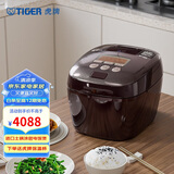 虎牌（TIGER）电饭煲Pro 智能压力IH日本进口土锅涂层压力电饭煲4-5人深棕色 5LJPT-H18C