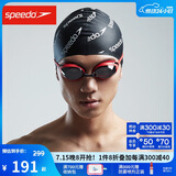 速比涛（Speedo）飞鱼系列精工高清防水防雾泳镜游泳装备男女通用 红色/黑色