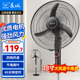 长城（CHANGCHENG）电风扇落地扇18吋商用风扇家用大风量摇头电扇居家办公立式风扇交流定频风扇FS-45(302)II