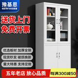 豫基恩 文件柜铁皮柜储物柜抽屉柜办公柜资料柜玻璃柜档案柜凭证柜柜子 大器文件柜 0.5mm