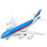 彩珀（CAIPO）儿童玩具合金飞机响声回力合金飞机战斗机民航空中客机模型玩具男 A380客机透明款（无支架散装款）