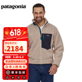 巴塔哥尼亚（Patagonia）男士摇粒绒夹克抓绒衣立领开衫外套Classic Retro-X Jkt 23056 NAT M