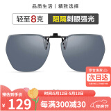 海伦凯勒墨镜夹片男女款 几何大框夹片 开车驾驶专用近视墨镜夹片 HP823C2