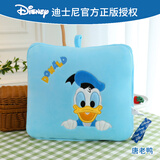 迪士尼（Disney）毛毯办公室午睡折叠靠枕可收纳毛绒被子抱枕头两用 唐老鸭空调被