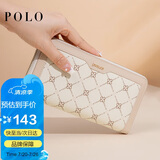 POLO手包女士钱包女长款卡包手拿包女多卡位钱夹印花女包送女友