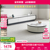 全友家居家用圆形茶几小户型岩板茶台现代简约客厅储物茶桌家具