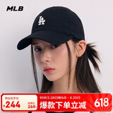 MLB棒球帽子夏季鸭舌帽女明星虞书欣同款软顶送礼3ACP7701N-07BKS