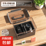 相机防潮箱照相机专用收纳箱镜头干燥剂防潮密封收纳盒电子吸湿卡摄影器材柜微单数码相机防尘箱 【中号M防潮箱+防磕内胆】送吸湿盒+温湿度计