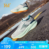 361°运动鞋男鞋夏季爆沫4网面透气休闲厚底缓震跑步鞋子男672432240-1