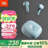 JBL WAVE FLEX 真无线蓝牙耳机 半入耳式音乐耳机 通话降噪 苹果安卓手机带麦游戏耳机 薄荷绿