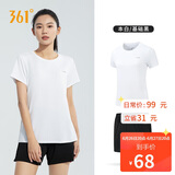 361°跑步运动套装女士夏季衣服新款休闲短袖短裤两件套662414001H-1