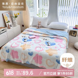雅鹿·自由自在被子空调被夏凉被单人A类冰丝春秋被夏季薄被180*200cm爱心熊猫