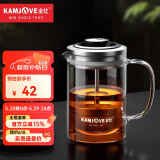 金灶（KAMJOVE） 小青柑玻璃茶壶泡茶壶 耐热玻璃茶具 茶水分离杯花茶壶飘逸杯 A75 380ml