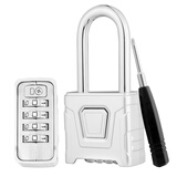 奥本密码锁 挂锁防乱码室内外门锁仓库学校企业防盗大门锁A826L闪银